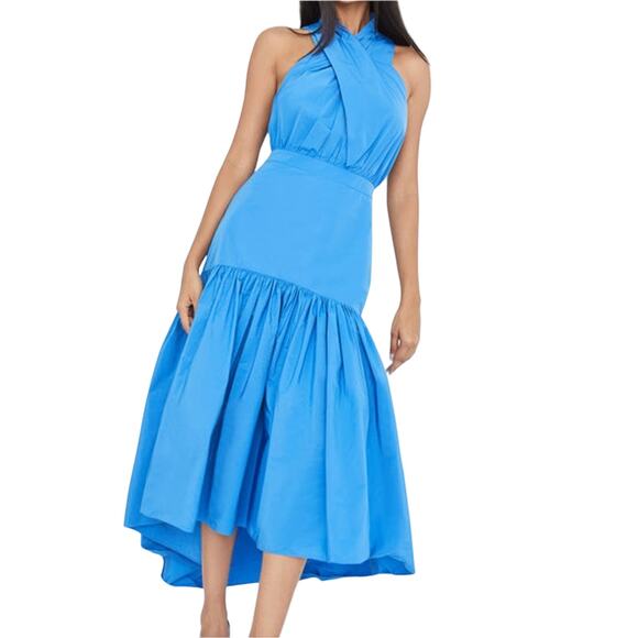 NWT Veronica Beard Radley Taffeta Dress in Bluebell, 10 - Picture 1 of 11